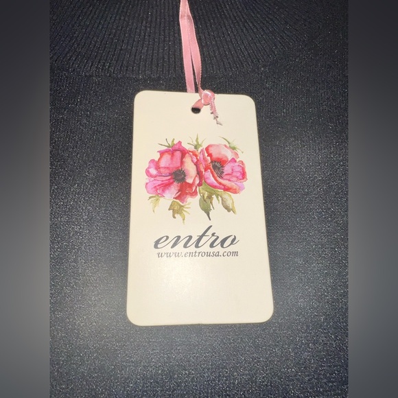 Entro  Women’s Cheetah Mock Neck Sweater, Black & Tan, Size 2X, NWT￼ - Picture 11 of 13